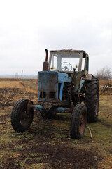 tractor in the field