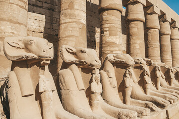 Ruins of the Egyptian Karnak Temple, the largest open-air museum in Luxor