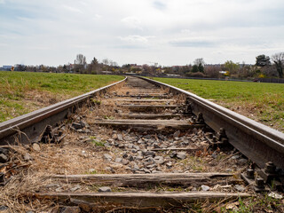 the remainder of the old railroad