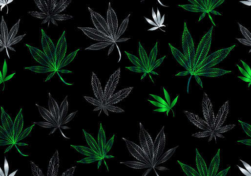 Stockfoto med beskrivningen Marijuana Weed Wallpaper cannabis background