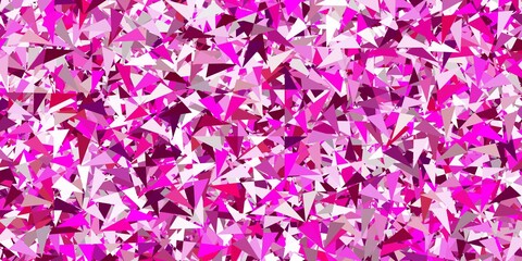 Light pink vector layout with triangle forms.