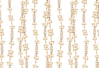 Seamless chain pattern, fabric print.