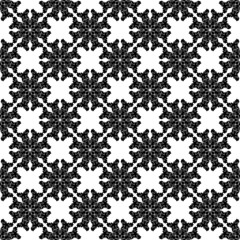 black and white seamless floral pattern. geometric. decorative stripes, checkered pattern. traditional oriental, Arabic, Indian, Japanese, Chinese print.
