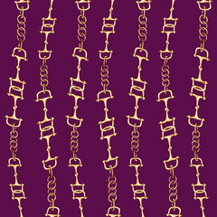 Fototapeta na wymiar Seamless chain pattern, fabric print.