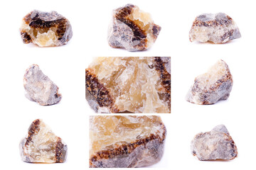 Collection of stone mineral Gedenbergite