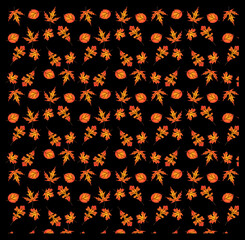 Abstract background in dark color with flowers pattern