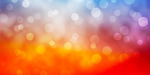 Light Blue, Red vector template with circles.