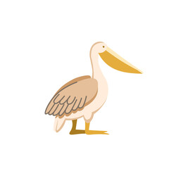 Cartoon antelope on a white background.Flat cartoon illustration for kids.