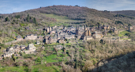 Conques-en-Rouergue - Aveyron en Occitanie - France