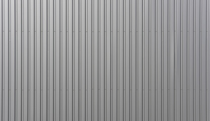 corrugated iron sheet, aluminum Facade of a warehouse as background texture