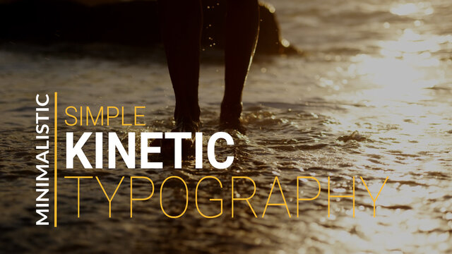 Minimalistic and Simple Kinetic Typography Titles