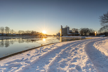 Mittellandkanal im Winter