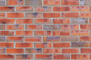 red solid new brick wall in vintage design