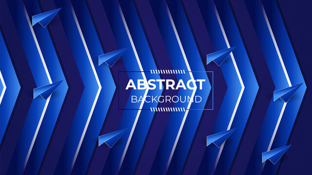 Abstract geometric background banner. Futuristic perforated technology abstract background with blue neon glowing lines. Vector abstract background. 