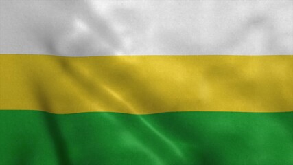Guayanilla flag, city of Puerto Rico. 3d illustration