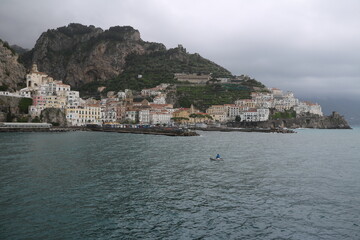 Fototapeta na wymiar Amalfi and its Mediterranean coast, Italy