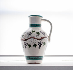 Old and traditional vase, ceramic factory at Sao Miguel island, Azores.