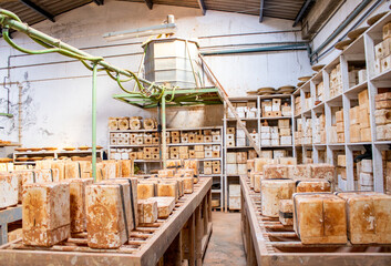 Forms for working with clay, traditional manufacture at the Azores.