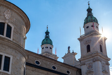 Fototapeta premium panorama of the Austrian city of Salzburg