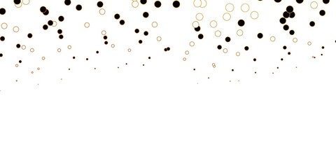 Dark Orange vector pattern with spheres.