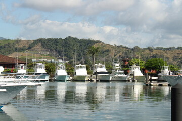 Fototapeta na wymiar Paisaje de la Marina en Costa Rica
