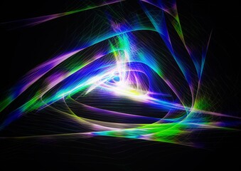 抽象的な青い光の渦