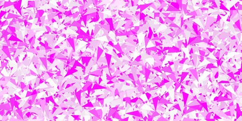 Fototapeta na wymiar Light pink vector pattern with polygonal shapes.