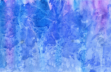 watercolor texture in blue with pink streaks and splashes