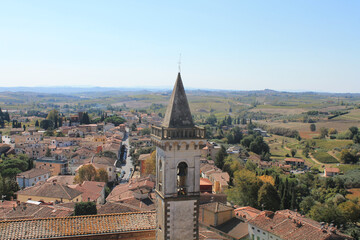 Fototapeta na wymiar Cityscape in Vinci, Tuscany (Italy)