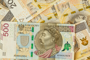 Obraz na płótnie Canvas Polish money, banknotes