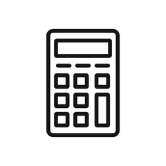  vector symbol image calculator icon black on white