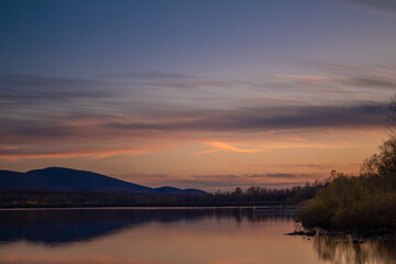 Fototapeta na wymiar Sunset in Quebec