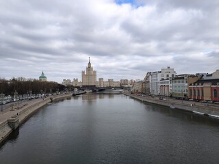 Fototapeta premium view of the river Moscow