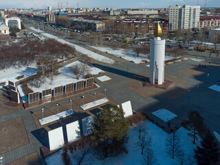 World war 2 Memorial Square. Tyumen. Russia
