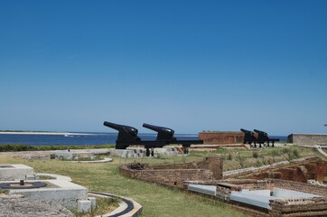 A view of Fort Clinch in Amelia island, Florida, USA