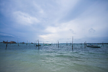 Tanjung Kelayang Beach, a beautiful tropical beach in Belitung, Bangka Belitung Province in Indonesia.