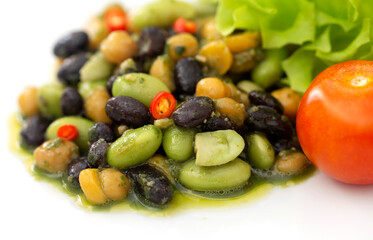 Cooked bean mix