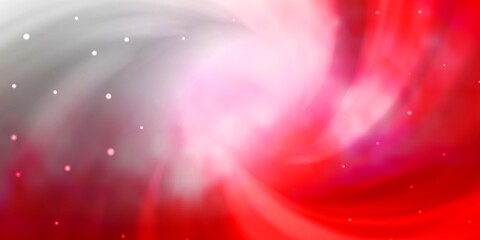 Obraz premium Light Red vector layout with bright stars.