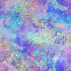 Seamless iridescent rainbow light pattern for print. High quality illustration. Swirly mix of pastel colors resembling holographic foil. Fantasy spectrum mermaid fantastical pattern for print.