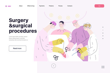 Medical reports application - medical insurance illustration. Flat vector