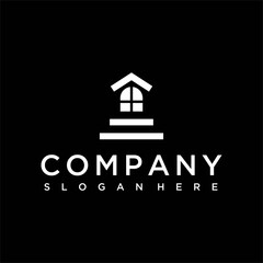 House logo, House logo design vector illustration, Stock illustration House logo design template vector image