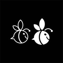 Bee logo, Bee logo design vector illustration, Stock Illustration, , bee logo design template vector image