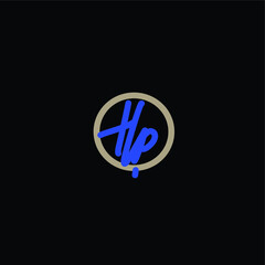 Hp handwritten logo for identity