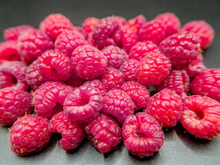 raspberry on a white background