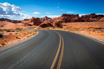 Dramatic Valley of Fire State Park Landscape Views