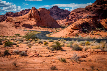 Dramatic Valley of Fire State Park Landscape Views