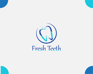 Creative dental logo design for dentist