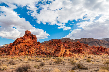 Dramatic Valley of Fire State Park Landscape Views