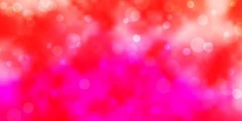 Light Pink vector texture with disks.