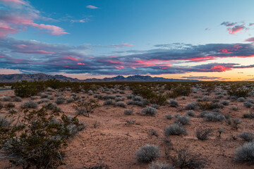 Dramatic Valley of Fire State Park Sunset Landscape Views
